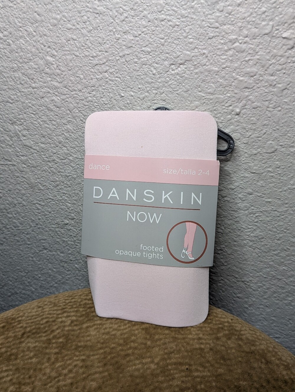 New Danskin Now Girls Pink Sheer Dance Footless Shimmer Tights 2-4 NWT